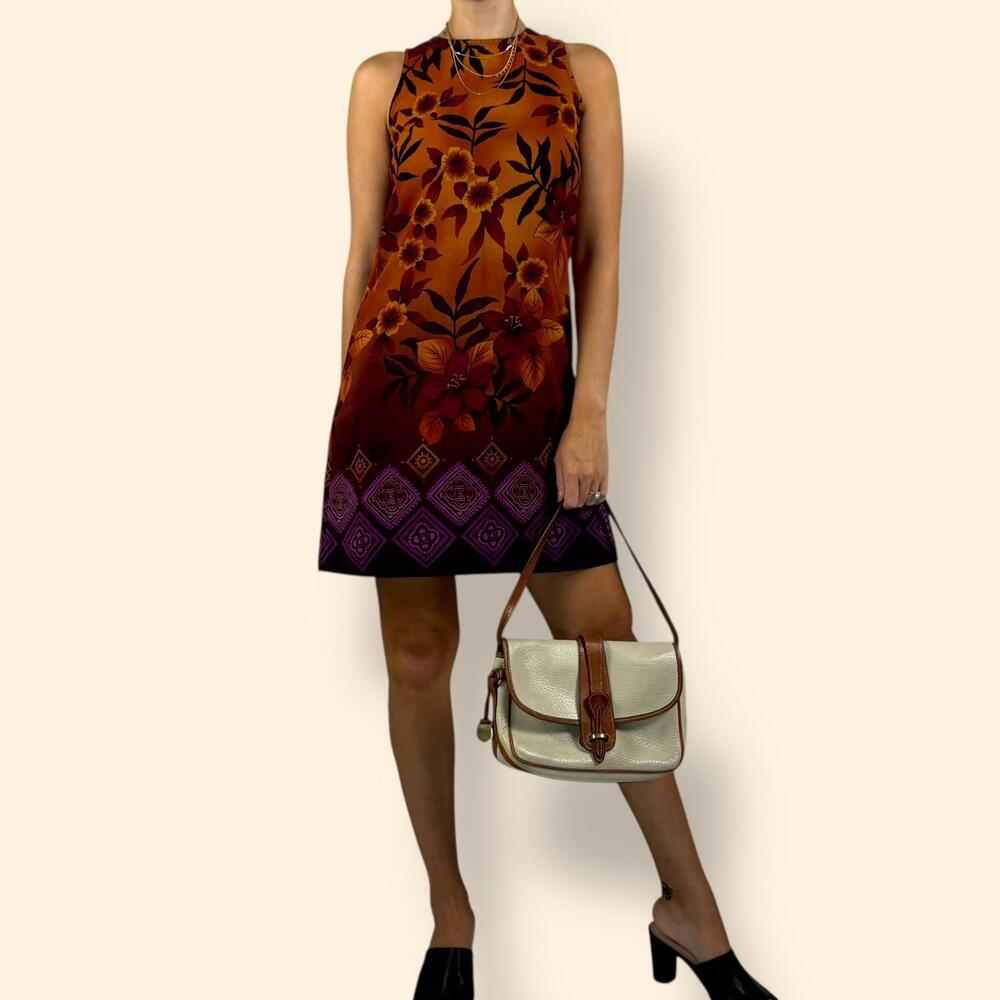 Women's Y2K Vintage California Concepts Ombre Boho Shift Dress Small